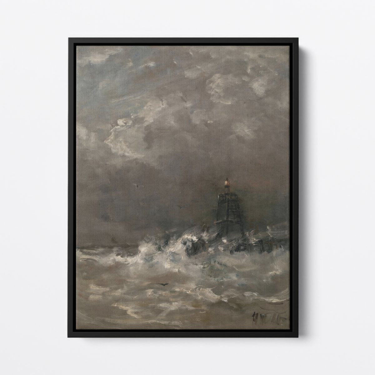 Lighthouse in Breaking Waves | Hendrik Mesdag | Ave Legato Art Prints