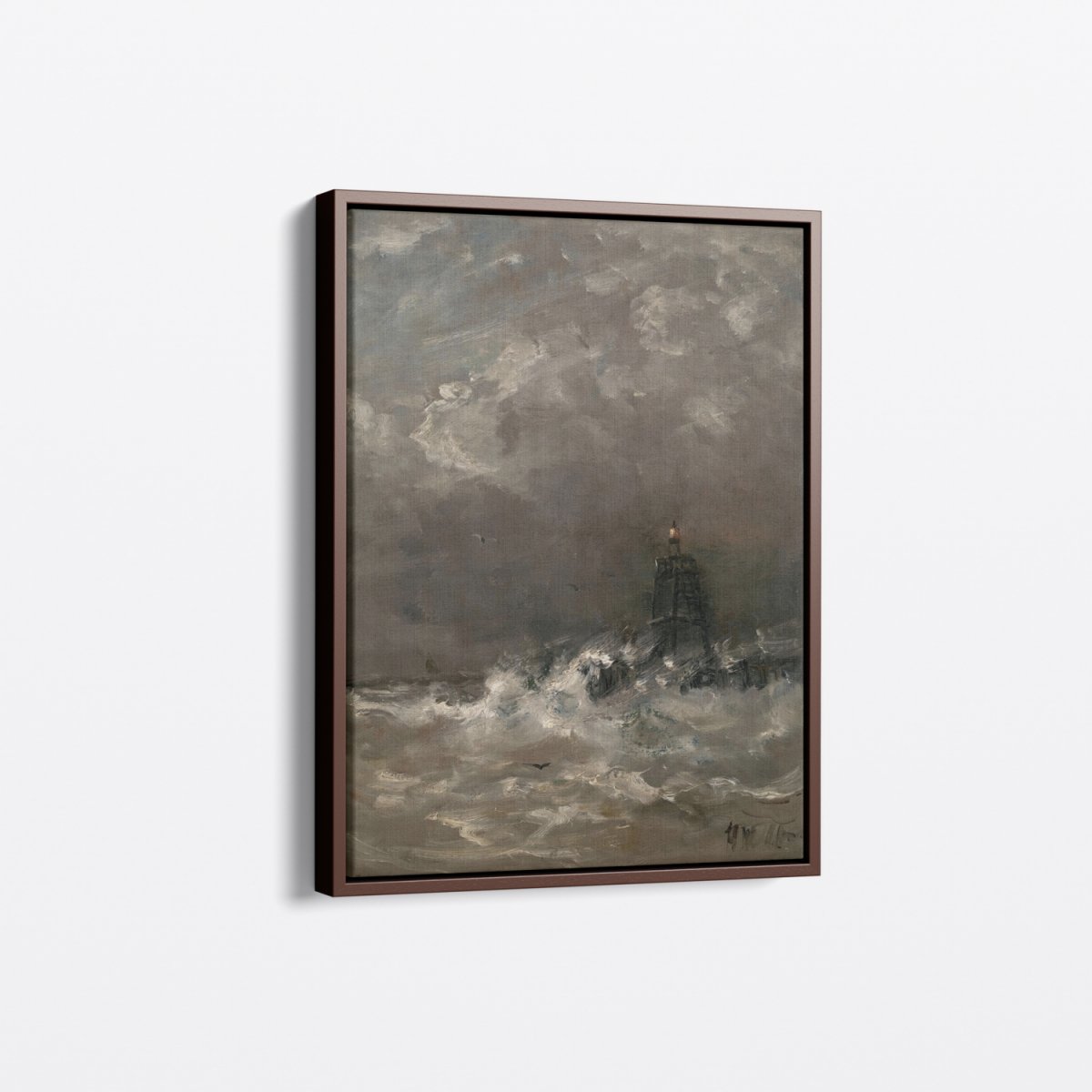 Lighthouse in Breaking Waves | Hendrik Mesdag | Ave Legato Art Prints