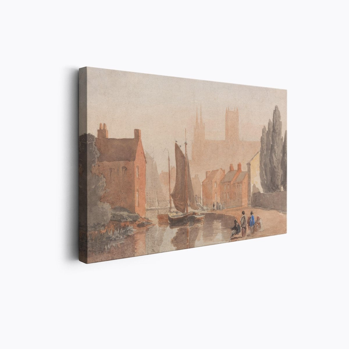 Lincoln Cathedral from Brayford Pool | David Cox | Ave Legato Art Prints