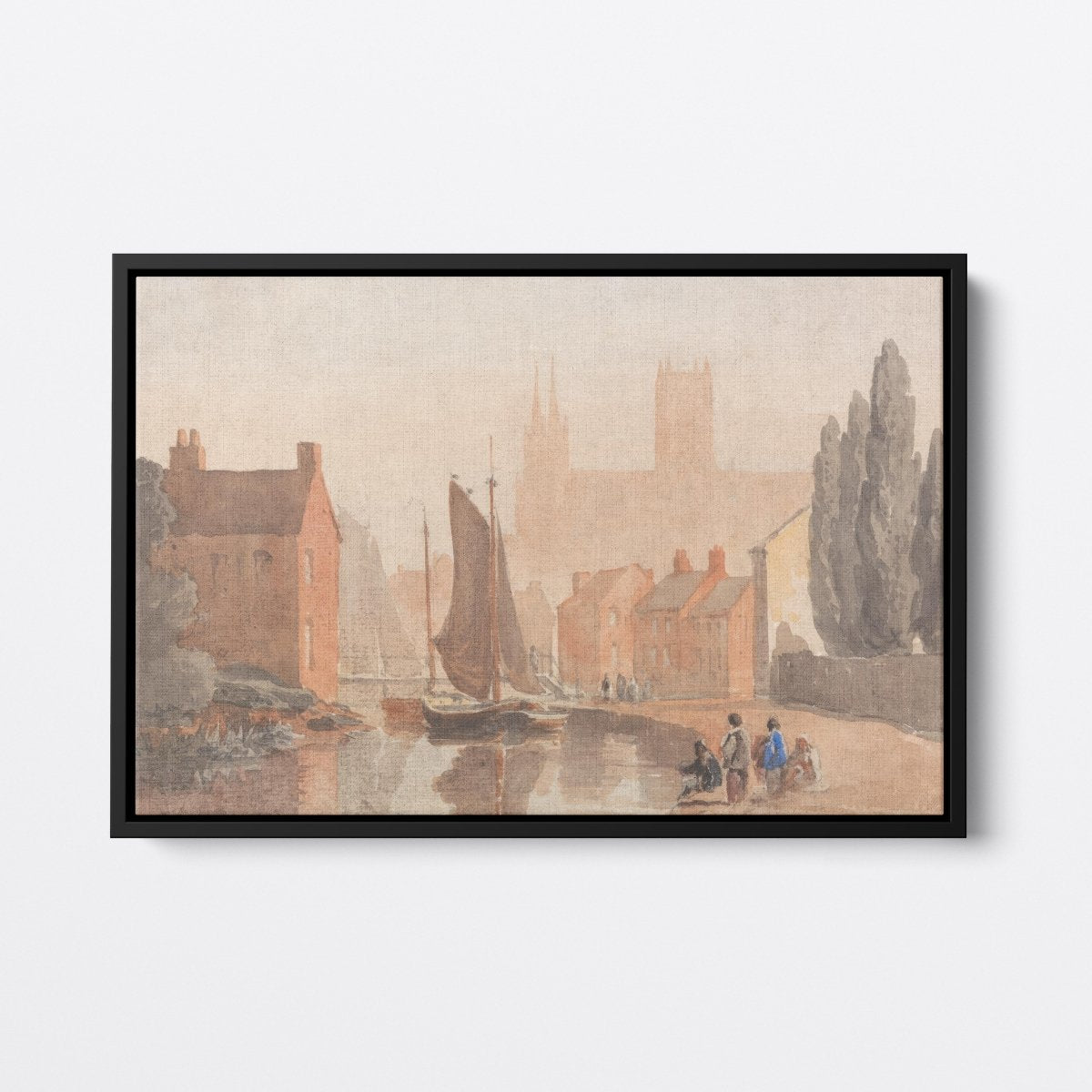 Lincoln Cathedral from Brayford Pool | David Cox | Ave Legato Art Prints