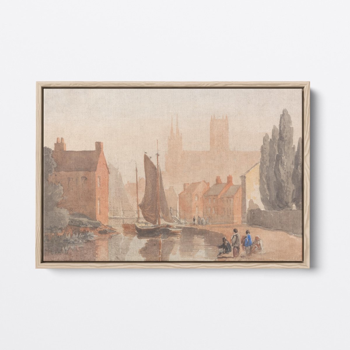 Lincoln Cathedral from Brayford Pool | David Cox | Ave Legato Art Prints