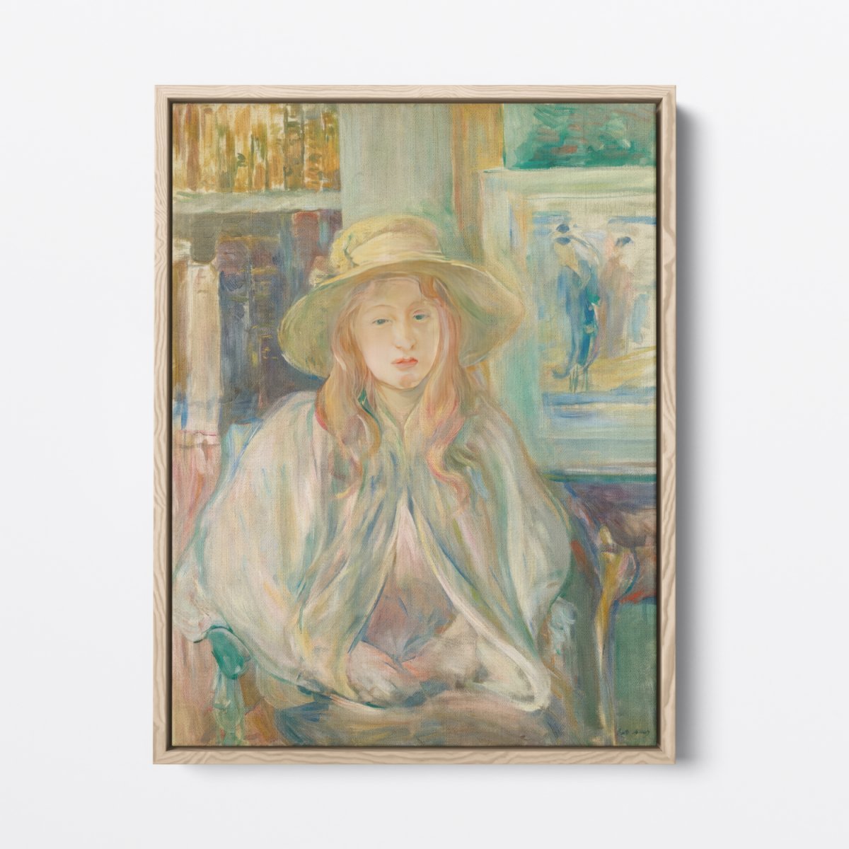 Little Girl with a Straw Hat | Berthe Morisot | Ave Legato Art Prints