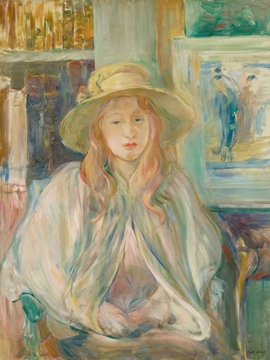 Little Girl with a Straw Hat | Berthe Morisot | Ave Legato Art Prints