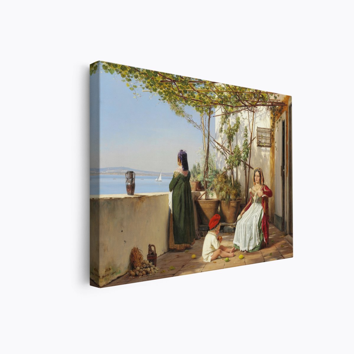 Loggia from Procida with Figures | Martinus Rørbye | Ave Legato Art Prints