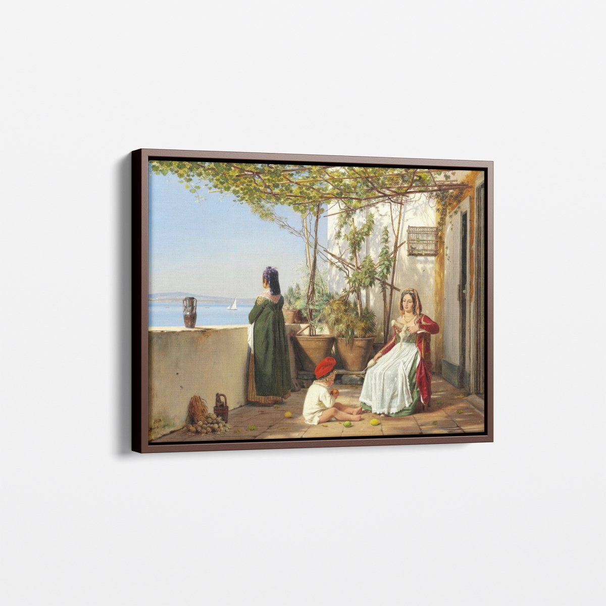 Loggia from Procida with Figures | Martinus Rørbye | Ave Legato Art Prints