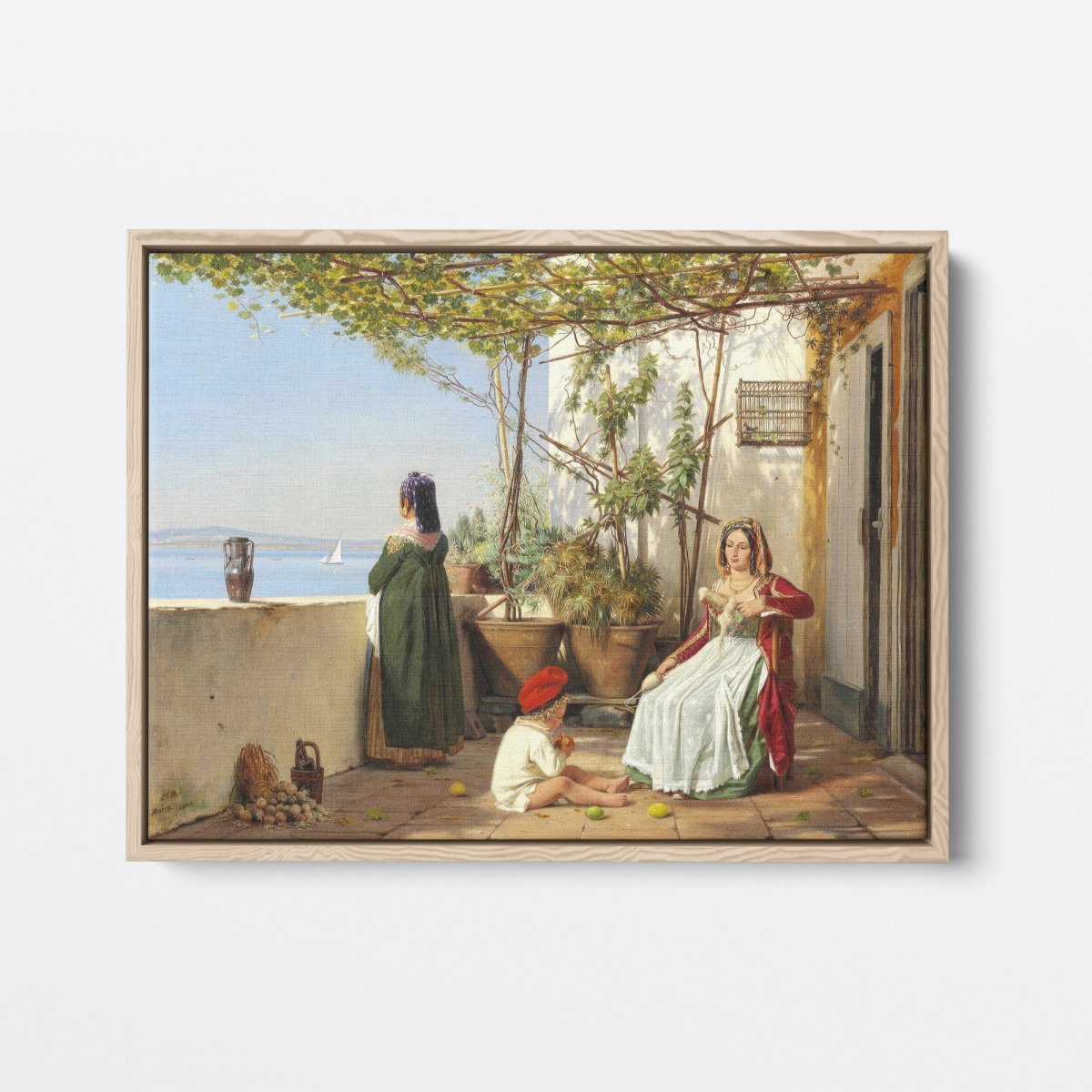 Loggia from Procida with Figures | Martinus Rørbye | Ave Legato Art Prints