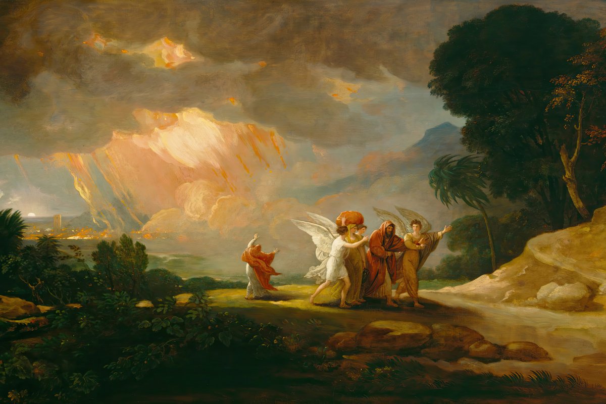 Lot Fleeing from Sodom | Benjamin West | Ave Legato Art Prints