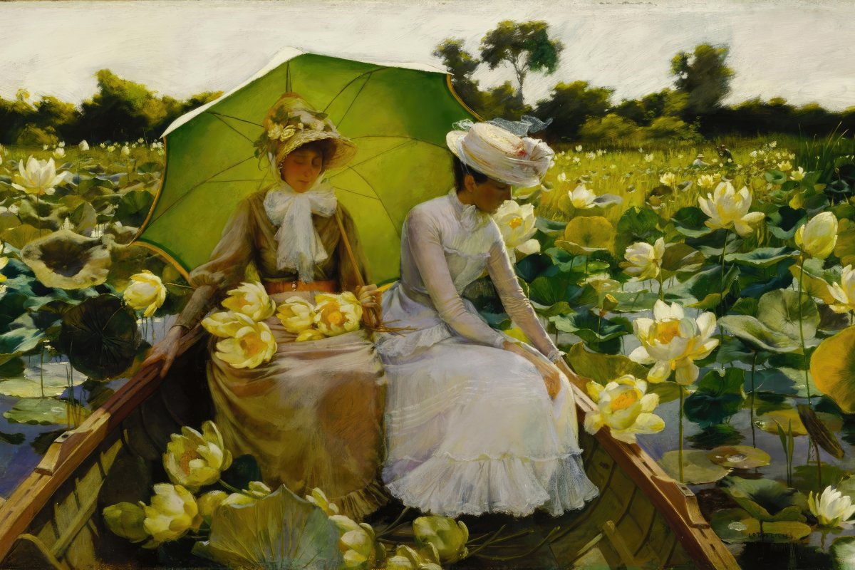 Lotus Lilies | Charles Curran | Ave Legato Art Prints