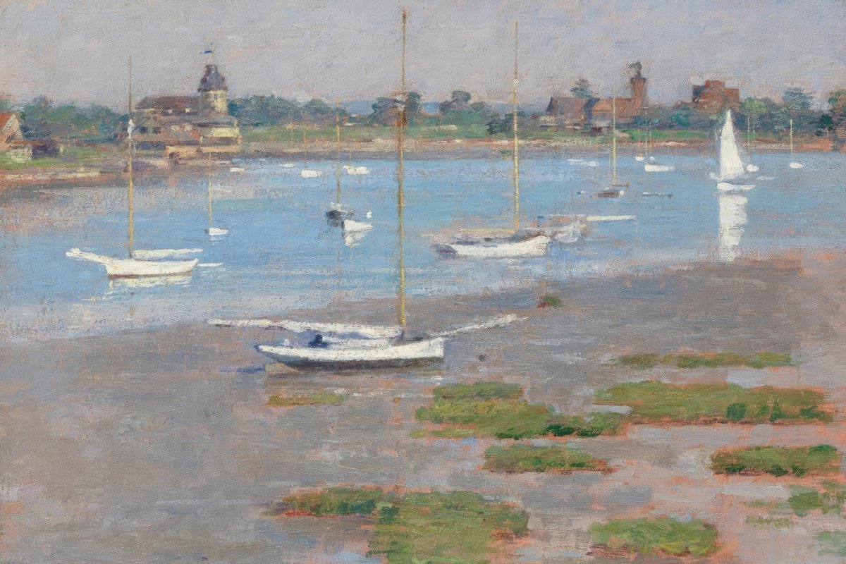 Low Tide, Riverside Yacht Club | Theodore Robinson | Ave Legato Art Prints