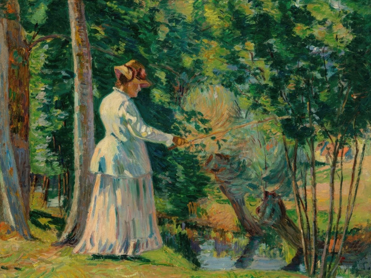 Madame Guillaumin Fishing | Armand Guillaumin | Ave Legato Art Prints