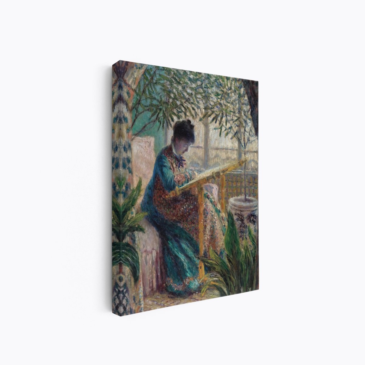 Madame Monet Embroidering | Claude Monet | Ave Legato Art Prints