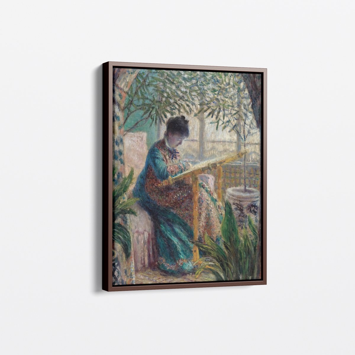 Madame Monet Embroidering | Claude Monet | Ave Legato Art Prints