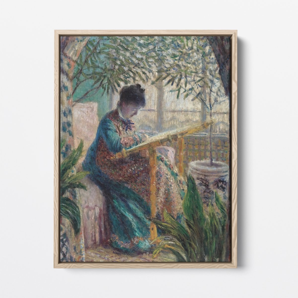 Madame Monet Embroidering | Claude Monet | Ave Legato Art Prints