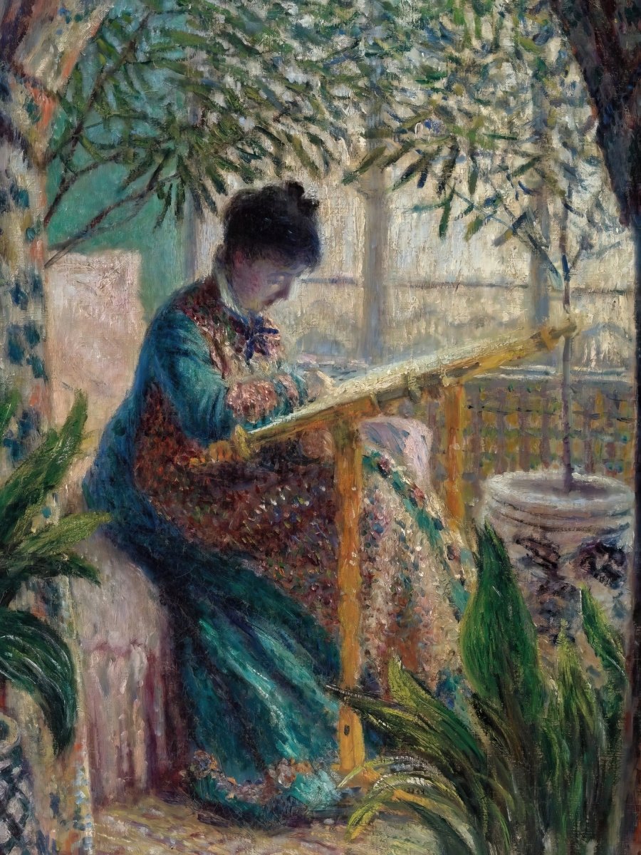 Madame Monet Embroidering | Claude Monet | Ave Legato Art Prints