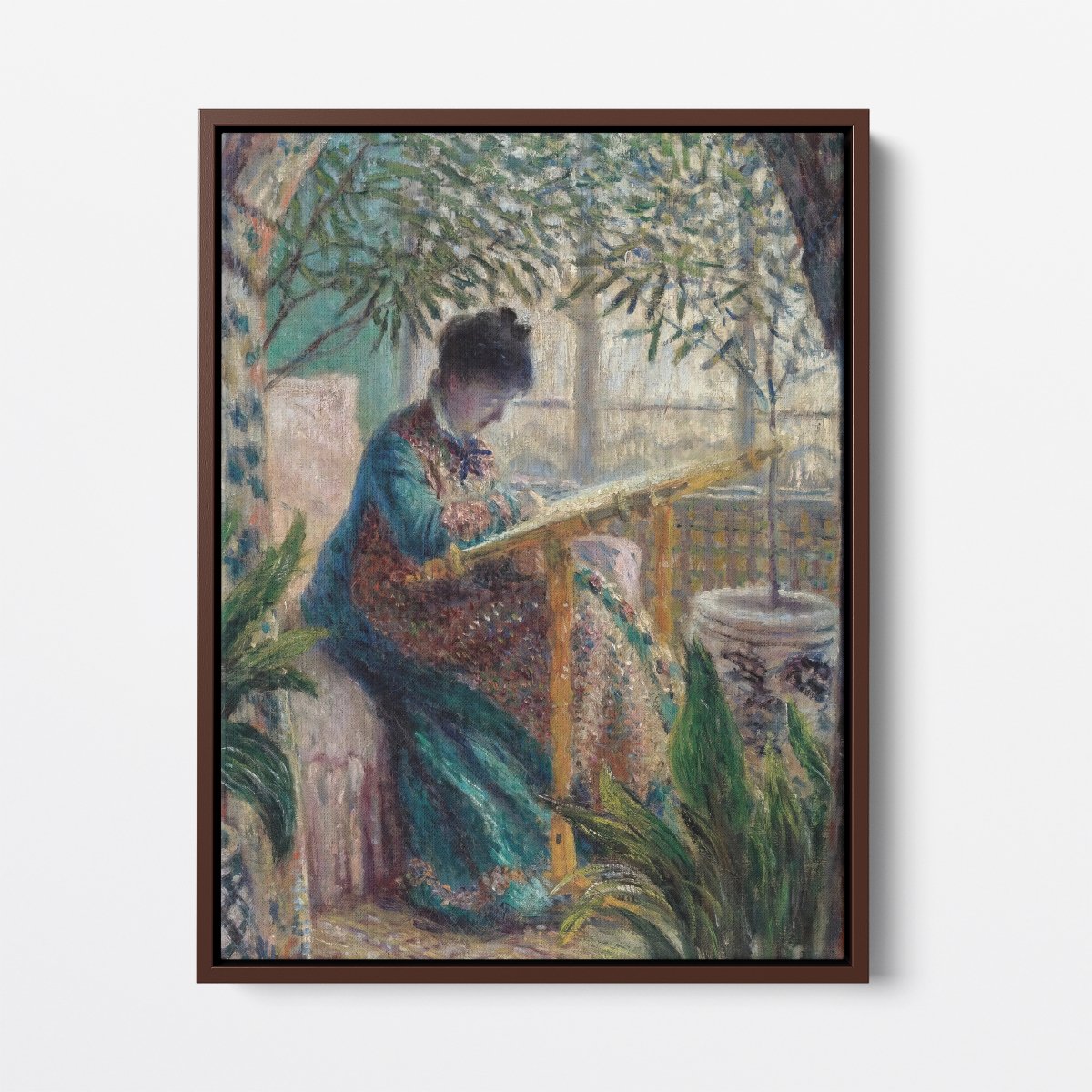 Madame Monet Embroidering | Claude Monet | Ave Legato Art Prints