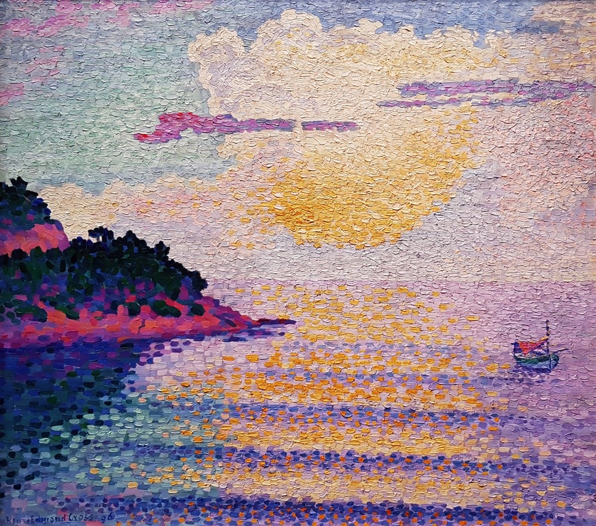 Magenta Sunset | Henri - Edmond Cross | Ave Legato Art Prints