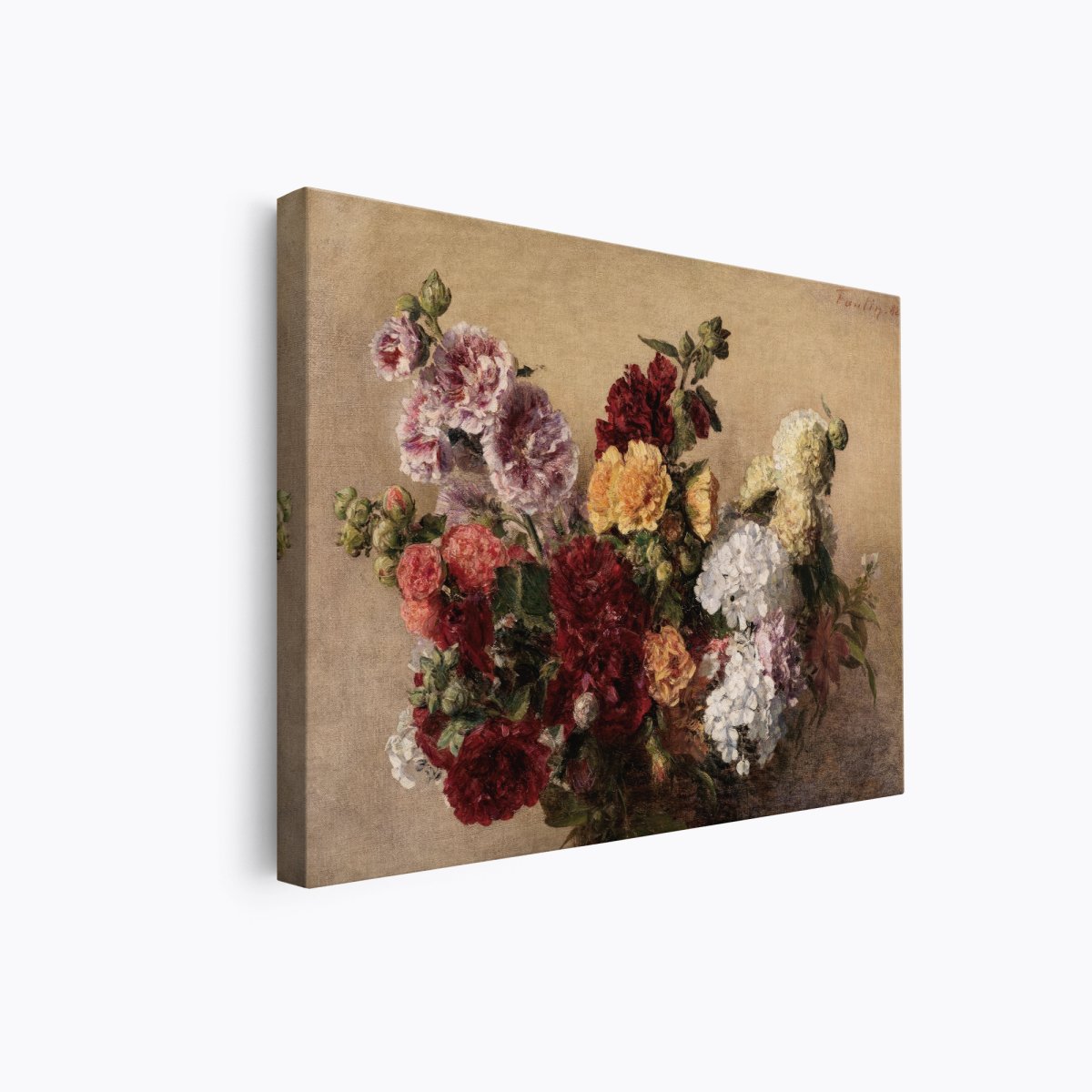 Mallow Bouquet | Henri Fantin - Latour | Ave Legato Art Prints