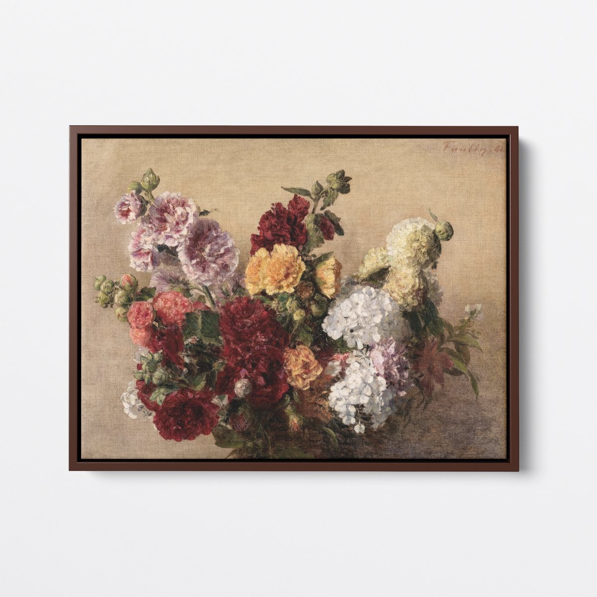 Mallow Bouquet | Henri Fantin - Latour | Ave Legato Art Prints