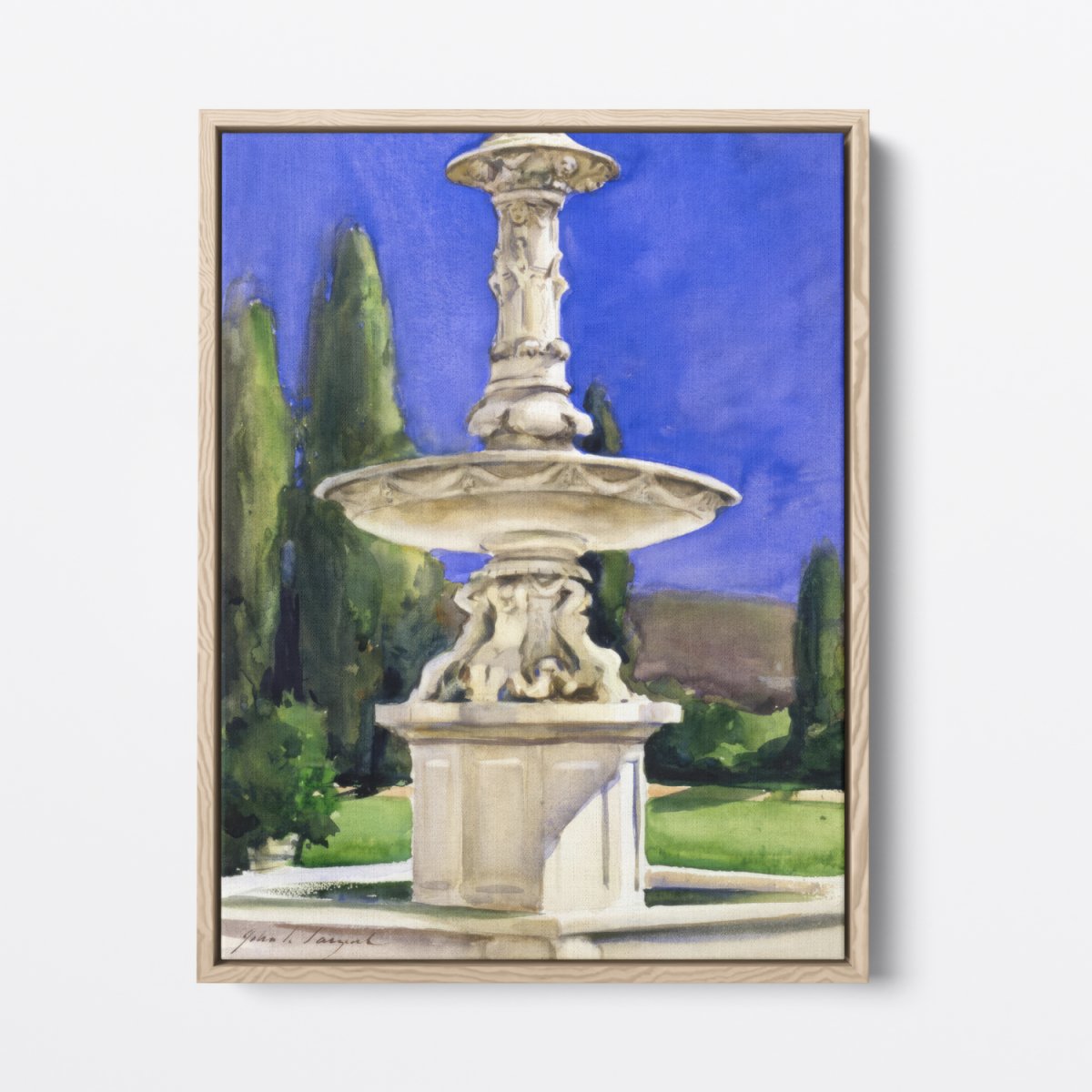 Marble Fountain in Italy | John Sargent | Ave Legato Art Prints