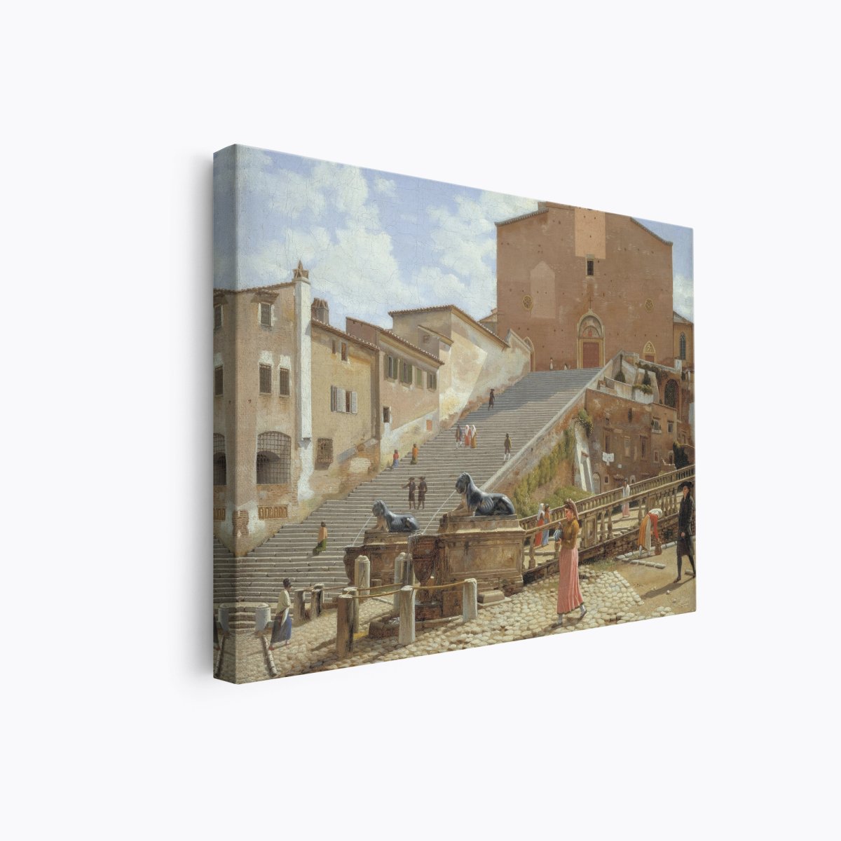 Marble Steps Leading to the Church | Christoffer Eckersberg | Ave Legato Art Prints