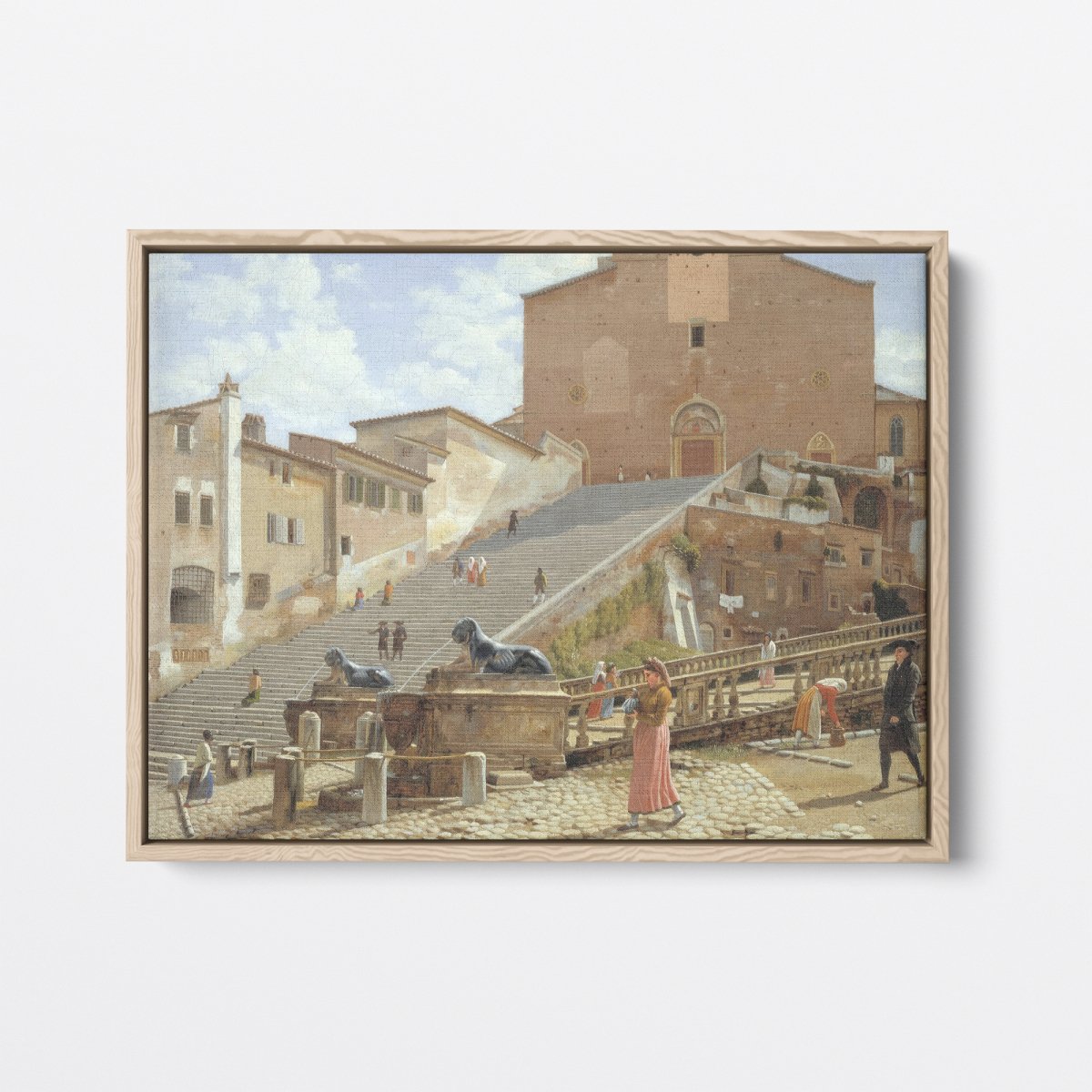 Marble Steps Leading to the Church | Christoffer Eckersberg | Ave Legato Art Prints