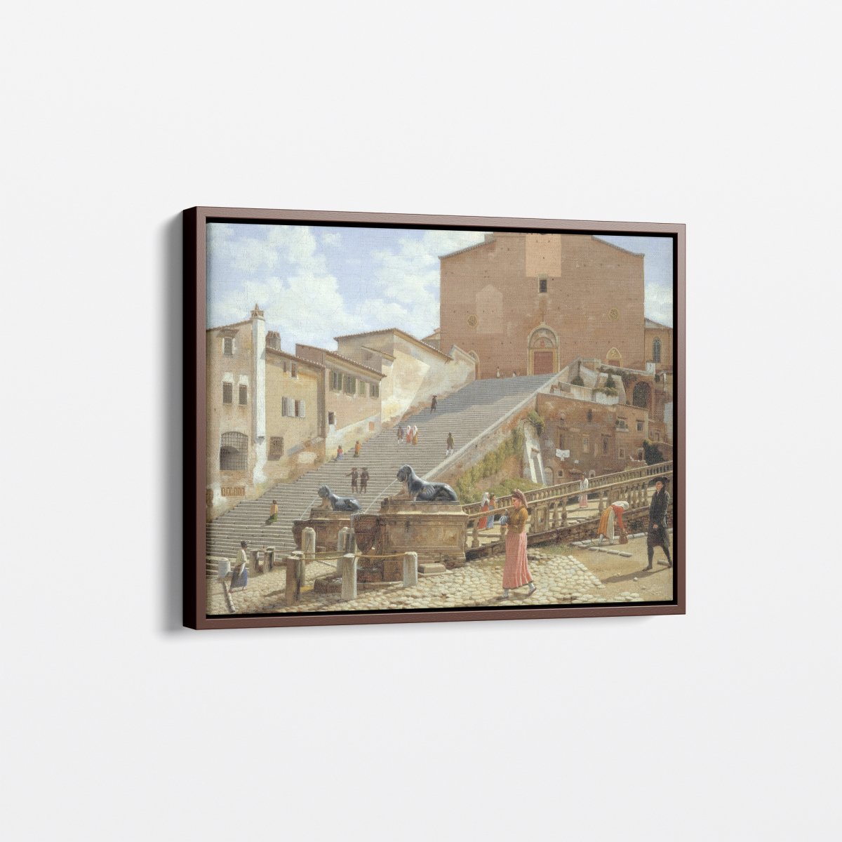 Marble Steps Leading to the Church | Christoffer Eckersberg | Ave Legato Art Prints