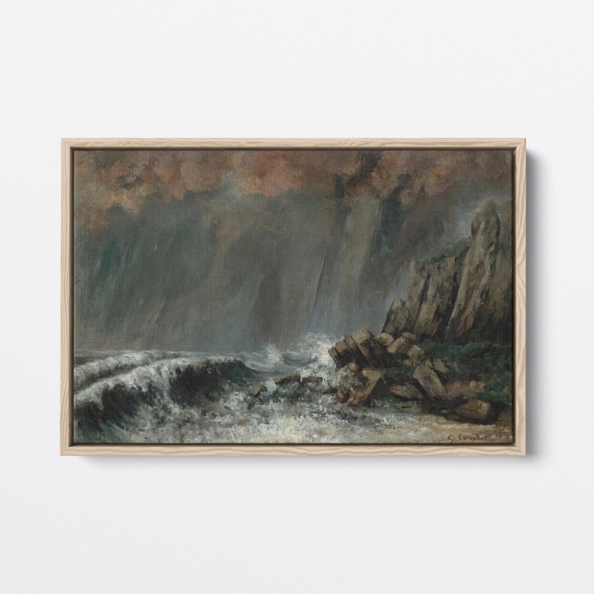 Marine, The Waterspout | Gustave Courbet | Ave Legato Art Prints