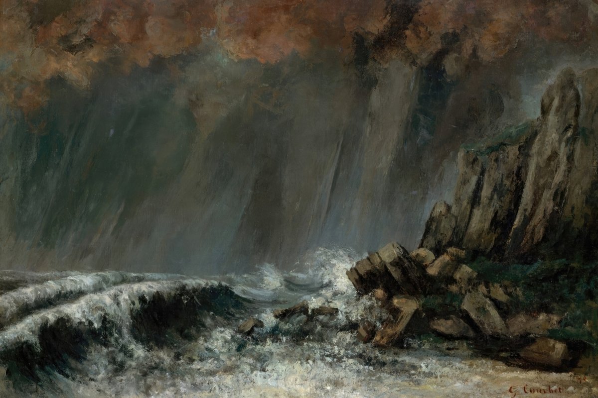 Marine, The Waterspout | Gustave Courbet | Ave Legato Art Prints