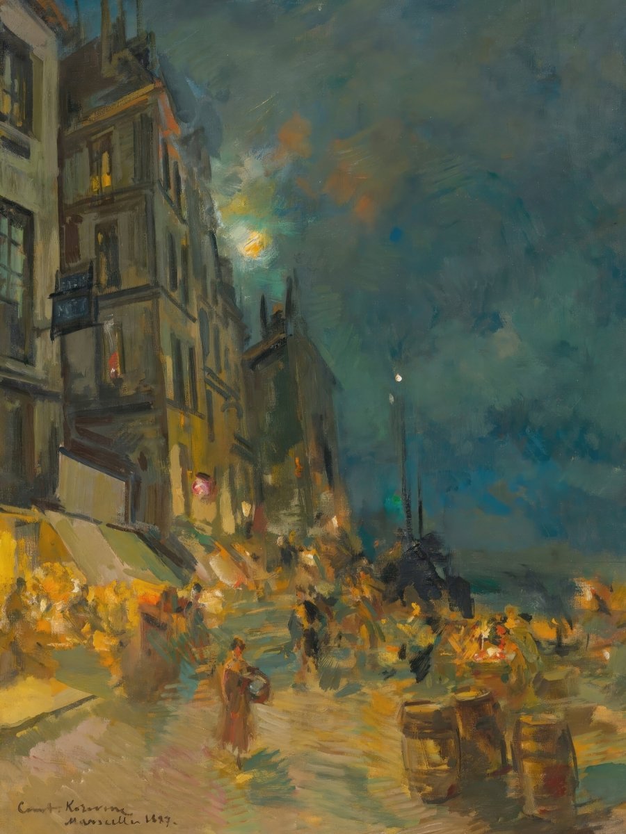 Marseilles Quay by Night | Konstantin Korovin | Ave Legato Art Prints