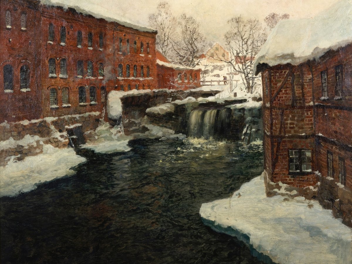 Mill Scene | Frits Thaulow | Ave Legato Art Prints