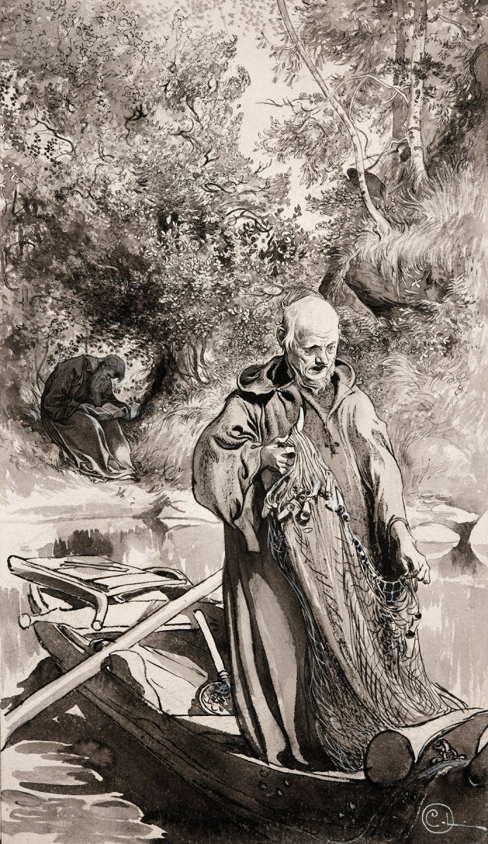 Monks Traveling | Carl Larsson | Ave Legato Art Prints