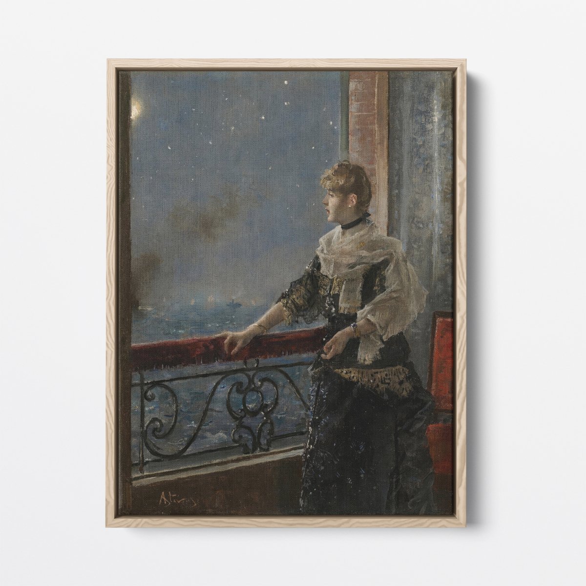 Moonlight (Au Clair De La Lune) | Alfred Stevens | Ave Legato Art Prints