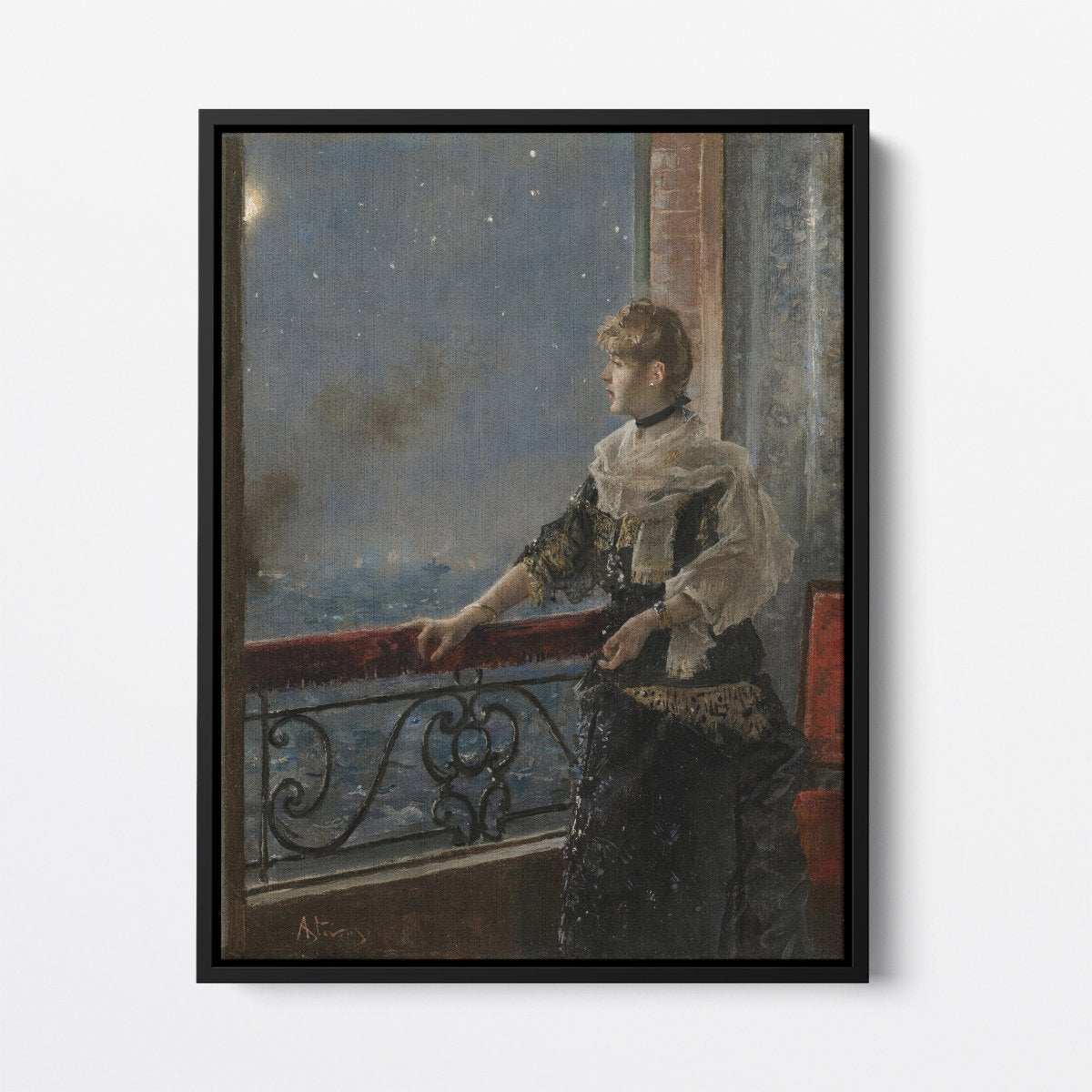 Moonlight (Au Clair De La Lune) | Alfred Stevens | Ave Legato Art Prints