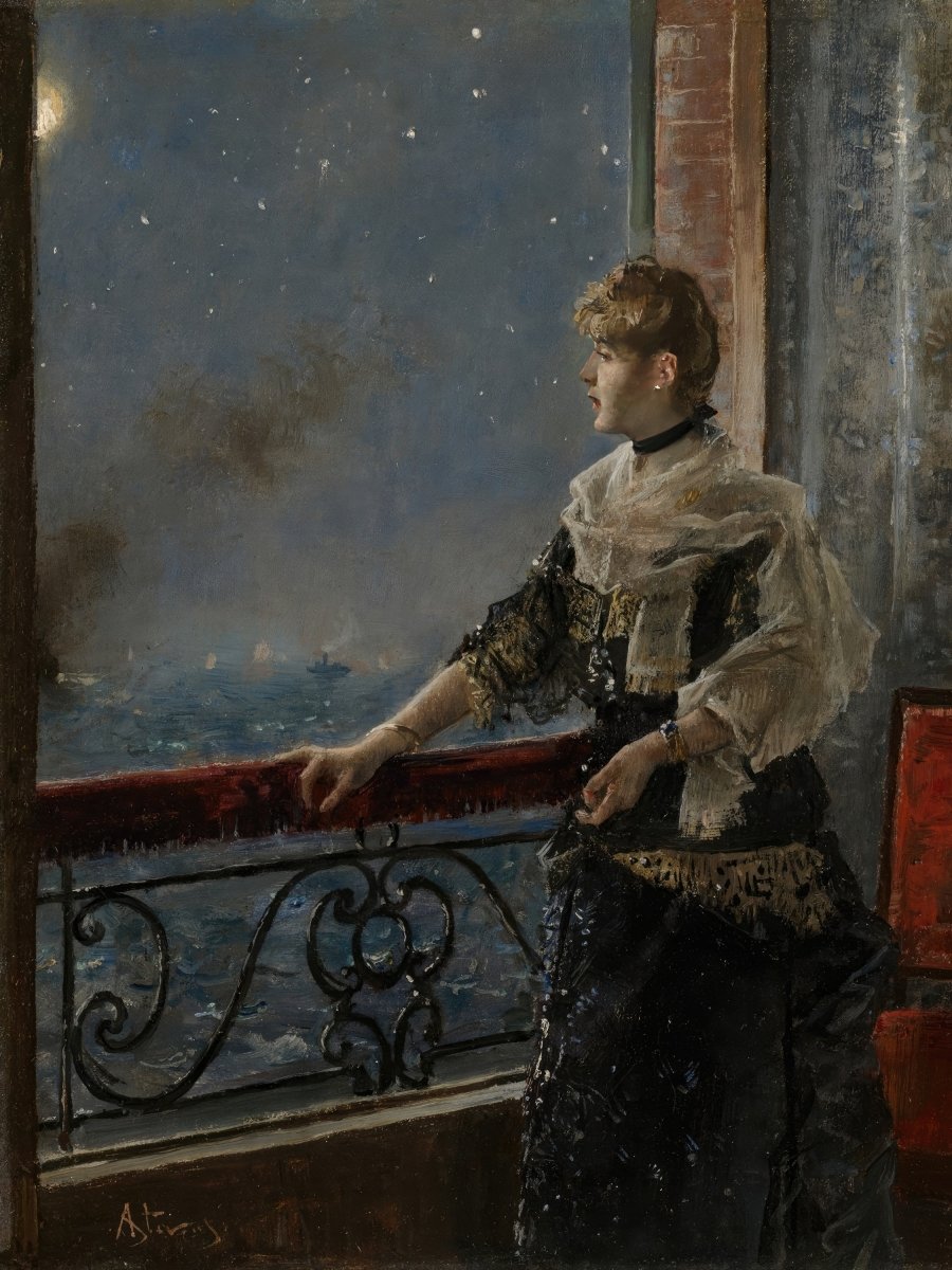 Moonlight (Au Clair De La Lune) | Alfred Stevens | Ave Legato Art Prints