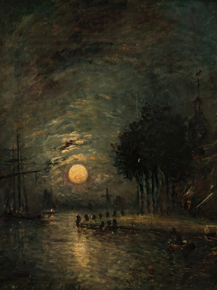 Moonlight, View of Dordrecht | Johan Jongkind | Ave Legato Art Prints