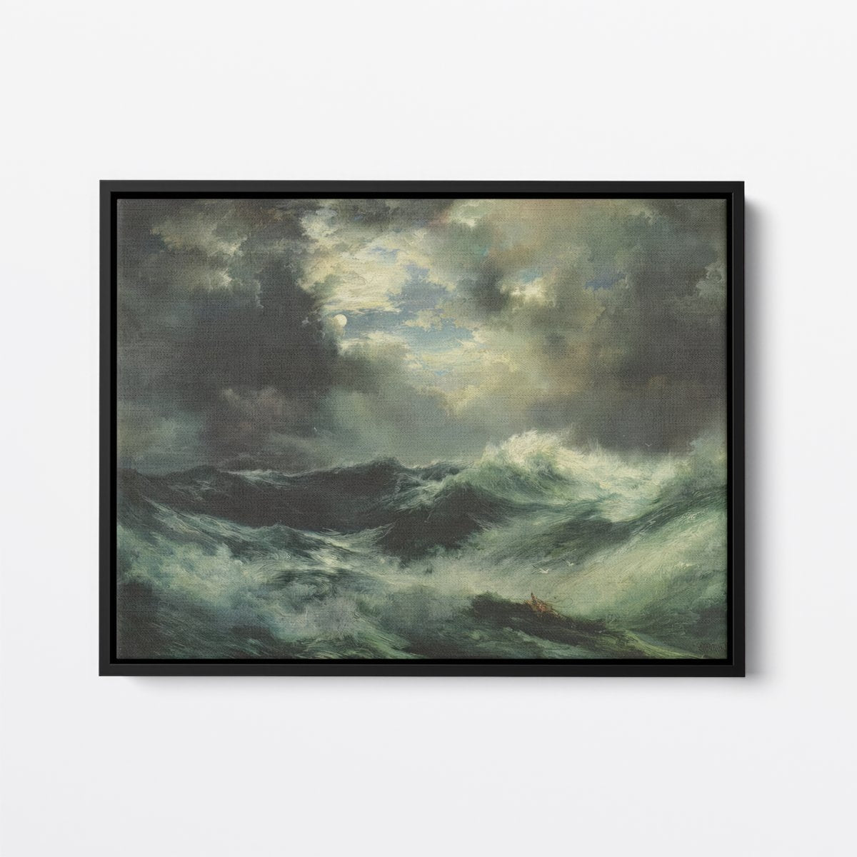 Moonlit Shipwreck | Thomas Moran | Ave Legato | Canvas Art Prints | Vintage Artwork