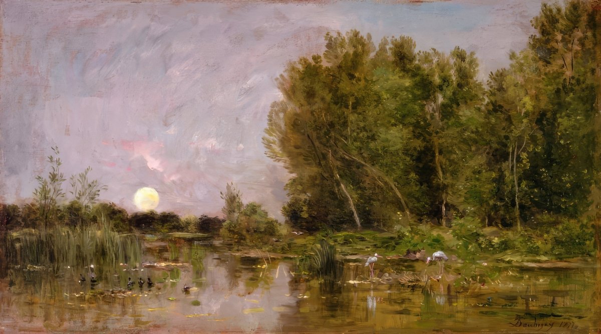 Moonrise | Charles Daubigny | Ave Legato Art Prints