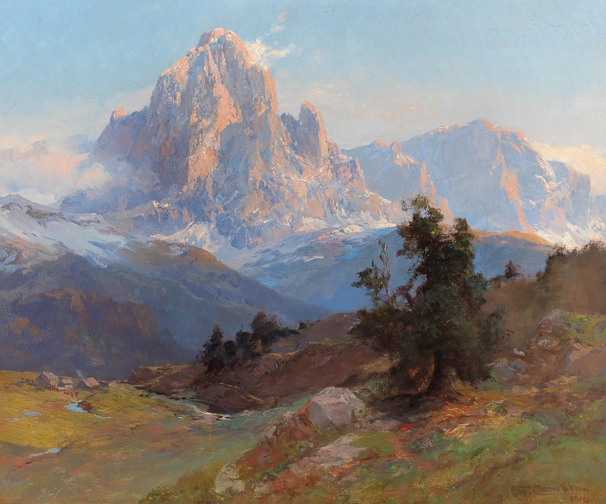 Mount Sassolungo | Edward Compton | Ave Legato Art Prints