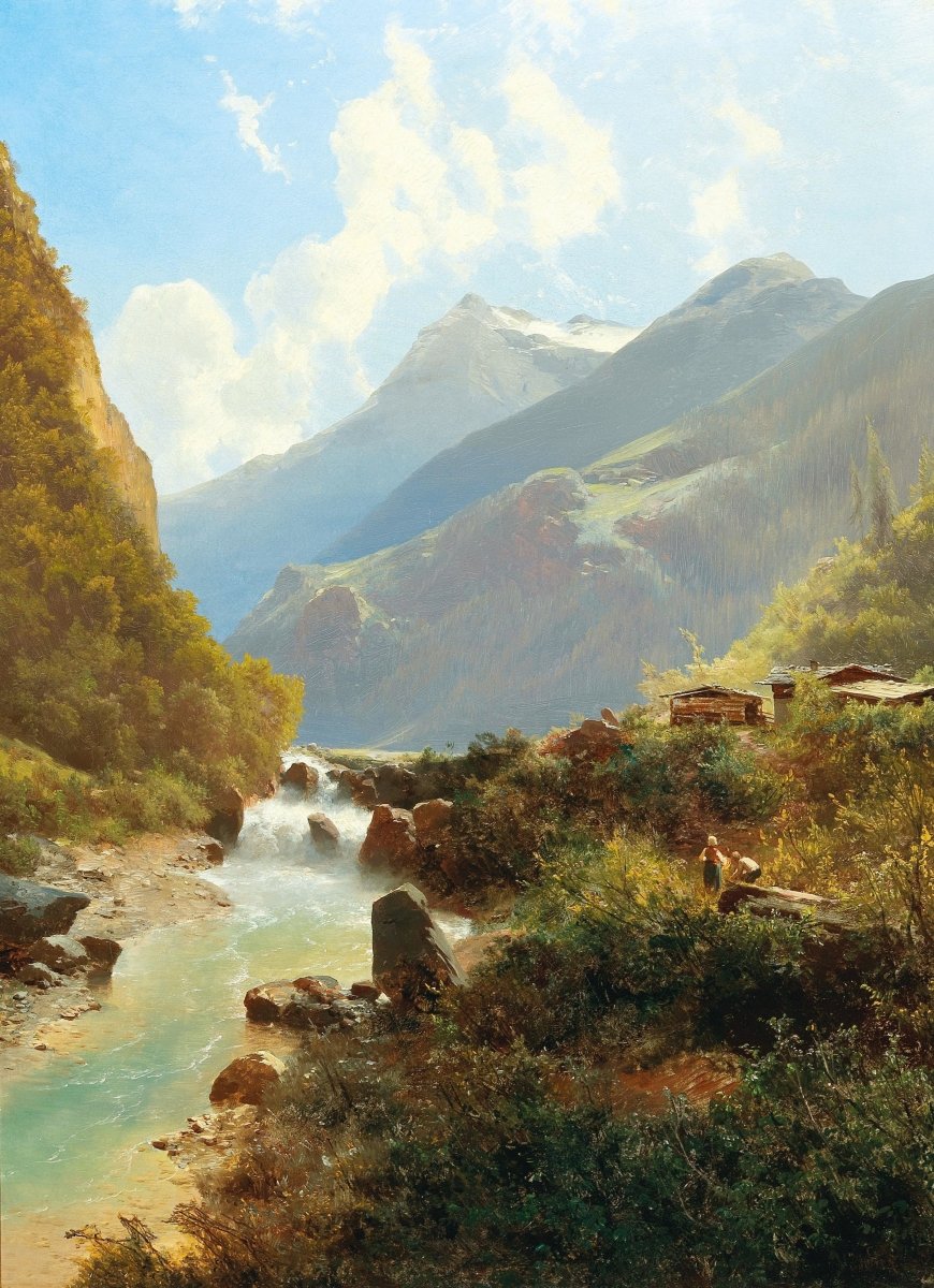 Mountain Torrent | Leopold Vöscher | Ave Legato Art Prints