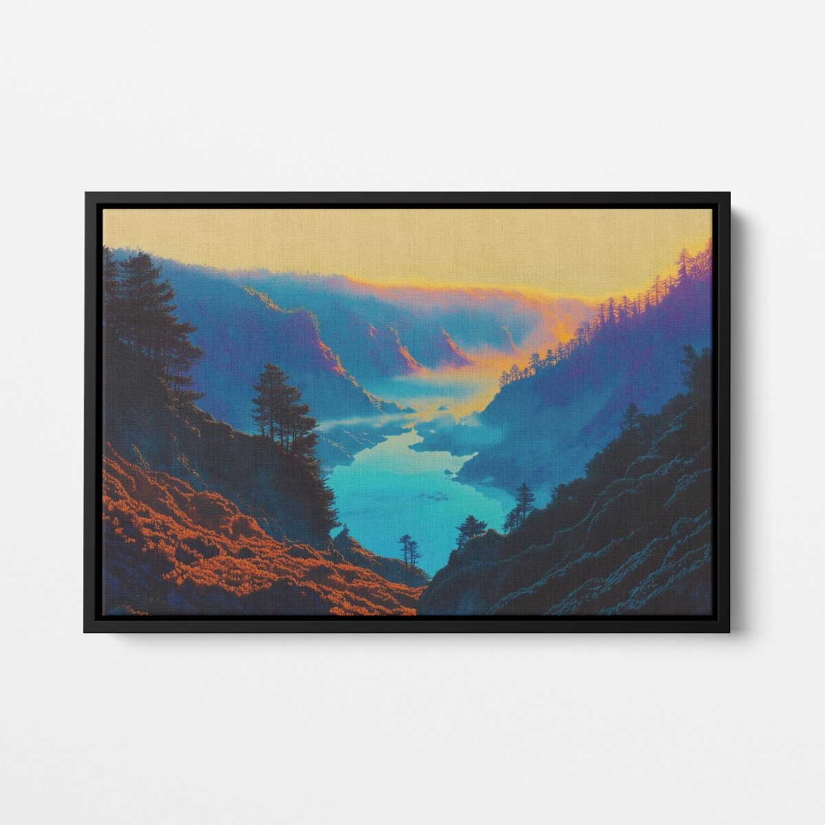 Mountain Valley at Dawn | Ave Legato | Ave Legato Art Prints