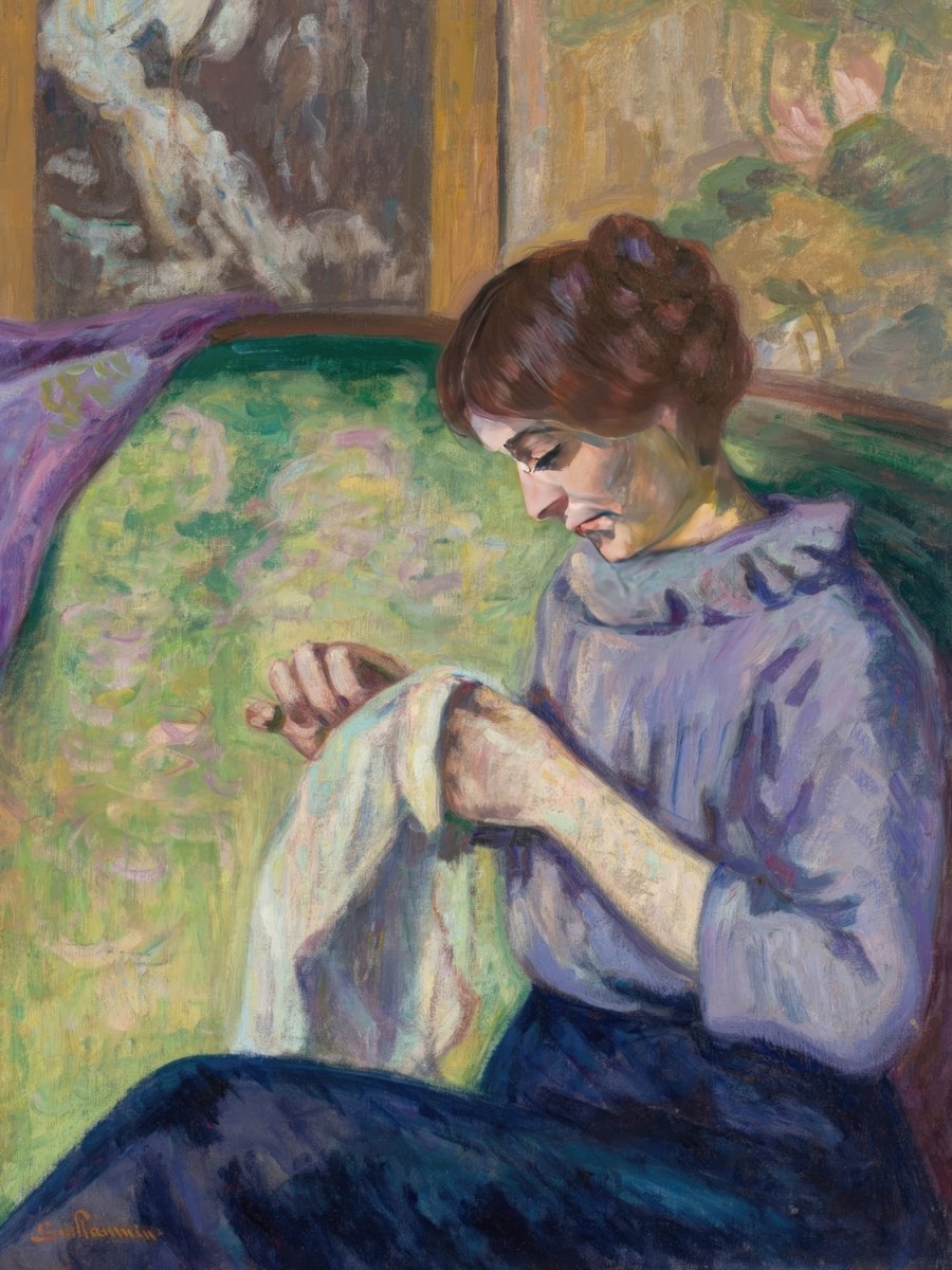 Mrs. Guillaumin Sewing | Armand Guillaumin | Ave Legato Art Prints