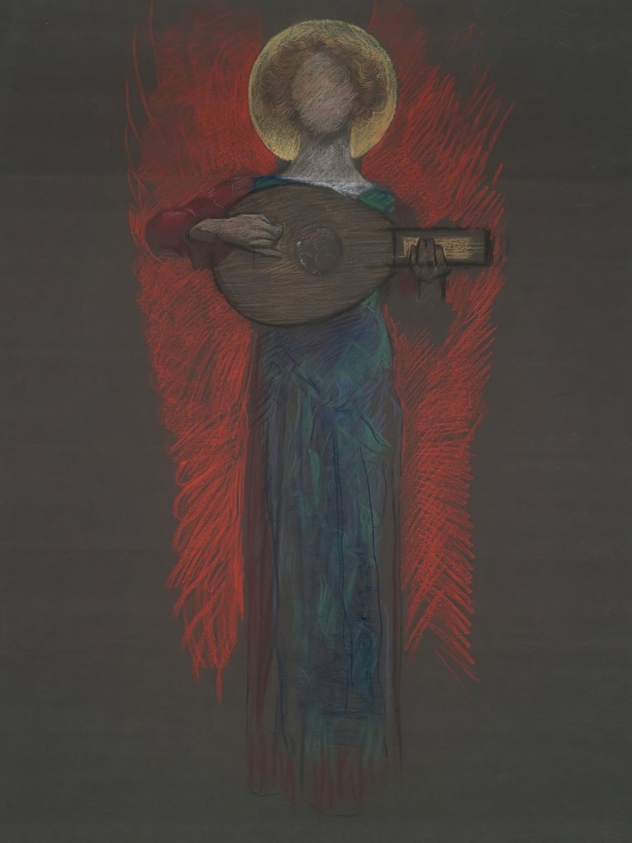 Musical Angel | Edwin Austin Abbey | Ave Legato Art Prints