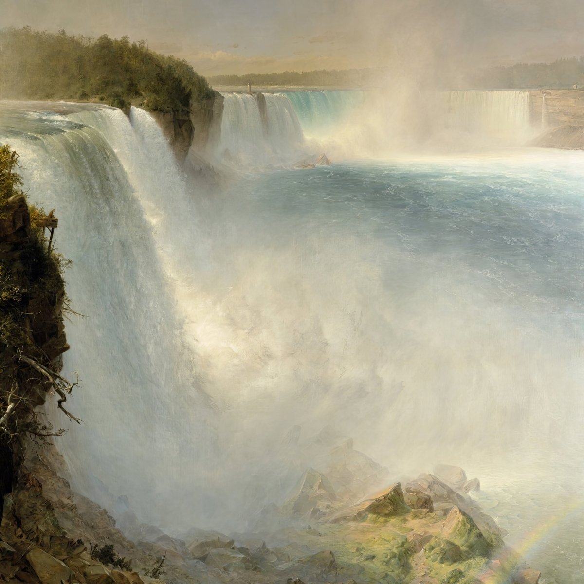 Niagara Falls, from the American Side | Frederic Church | Ave Legato Art Prints