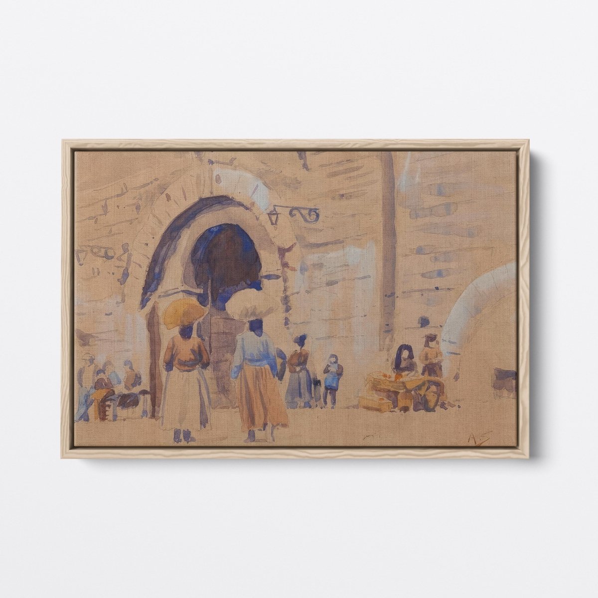 North African Street Scene | Arthur Streeton | Ave Legato Art Prints