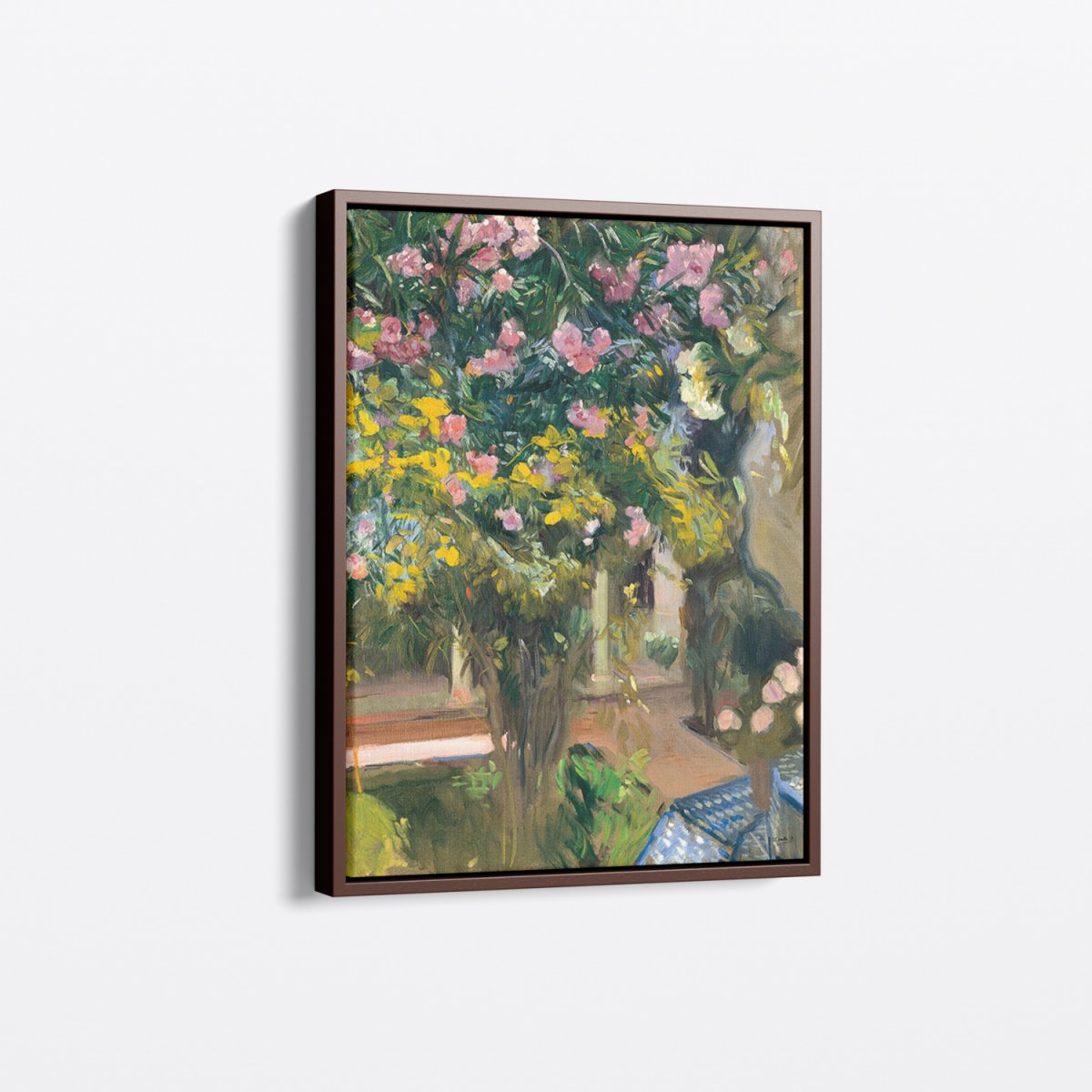 Oleanders, The Courtyard of the Artist | Joaquín Sorolla | Ave Legato Art Prints