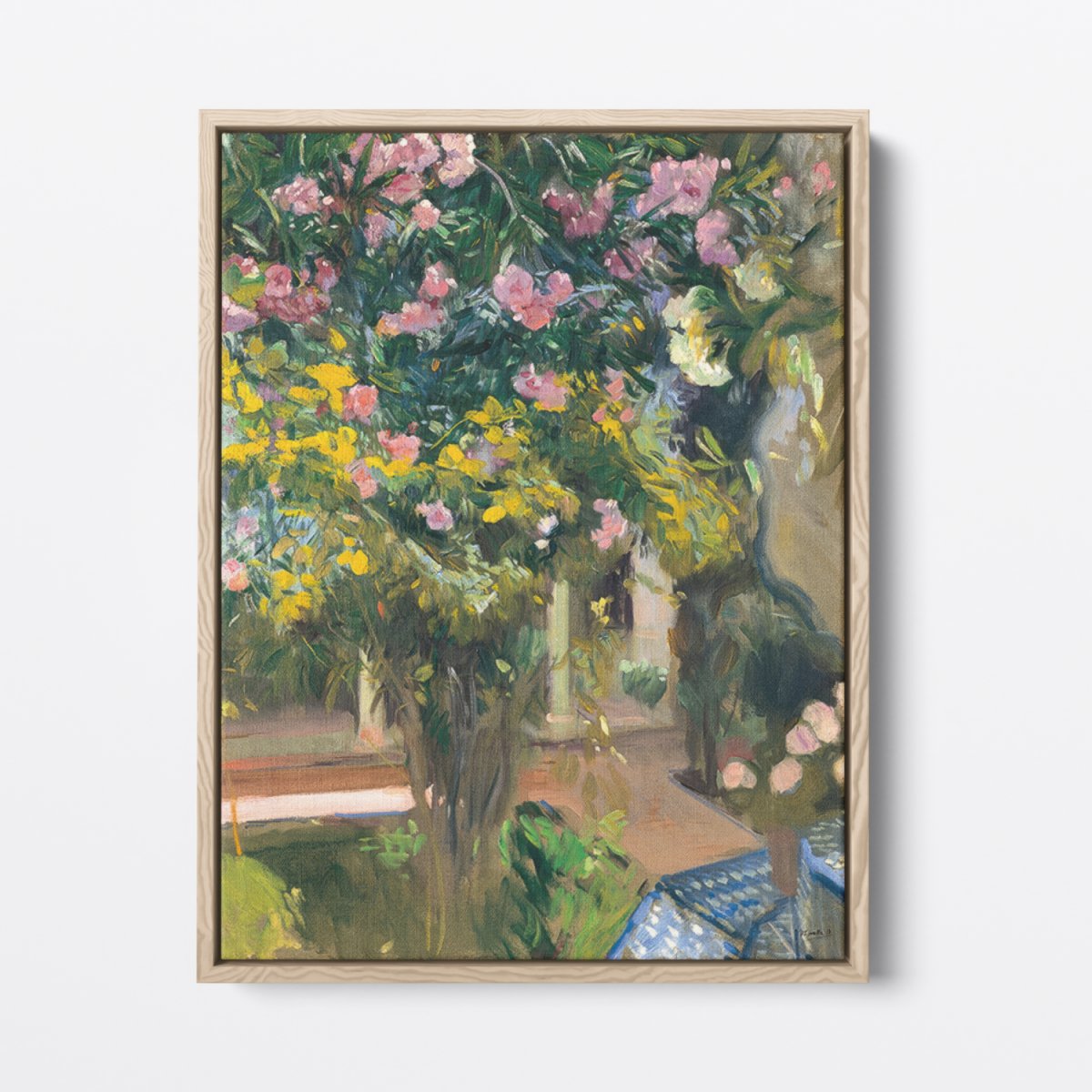 Oleanders, The Courtyard of the Artist | Joaquín Sorolla | Ave Legato Art Prints