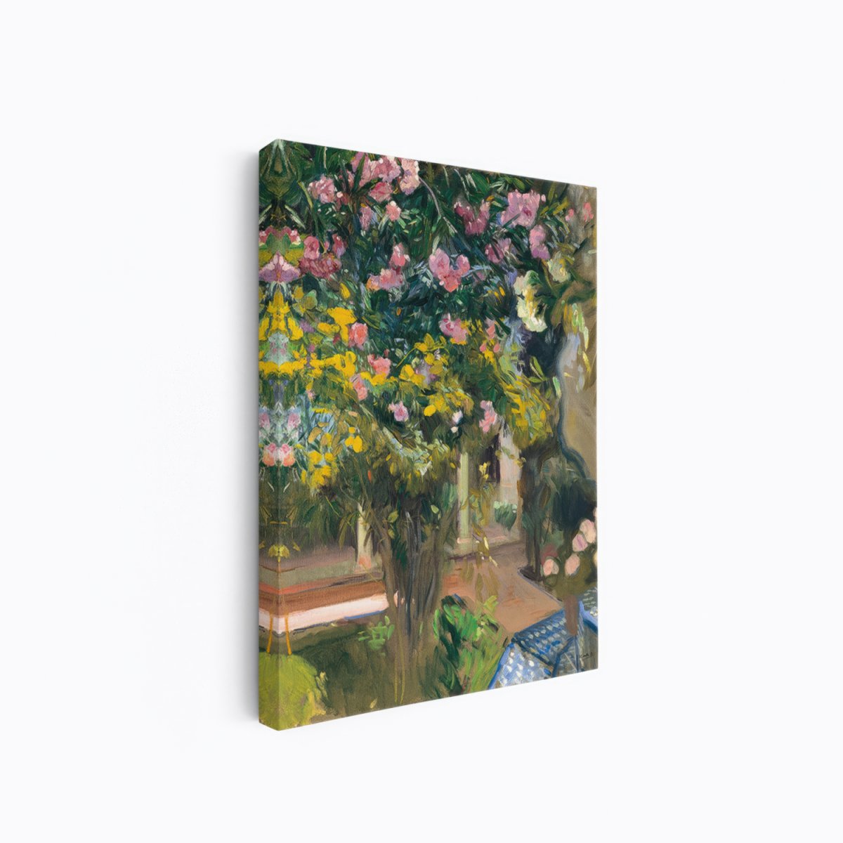 Oleanders, The Courtyard of the Artist | Joaquín Sorolla | Ave Legato Art Prints