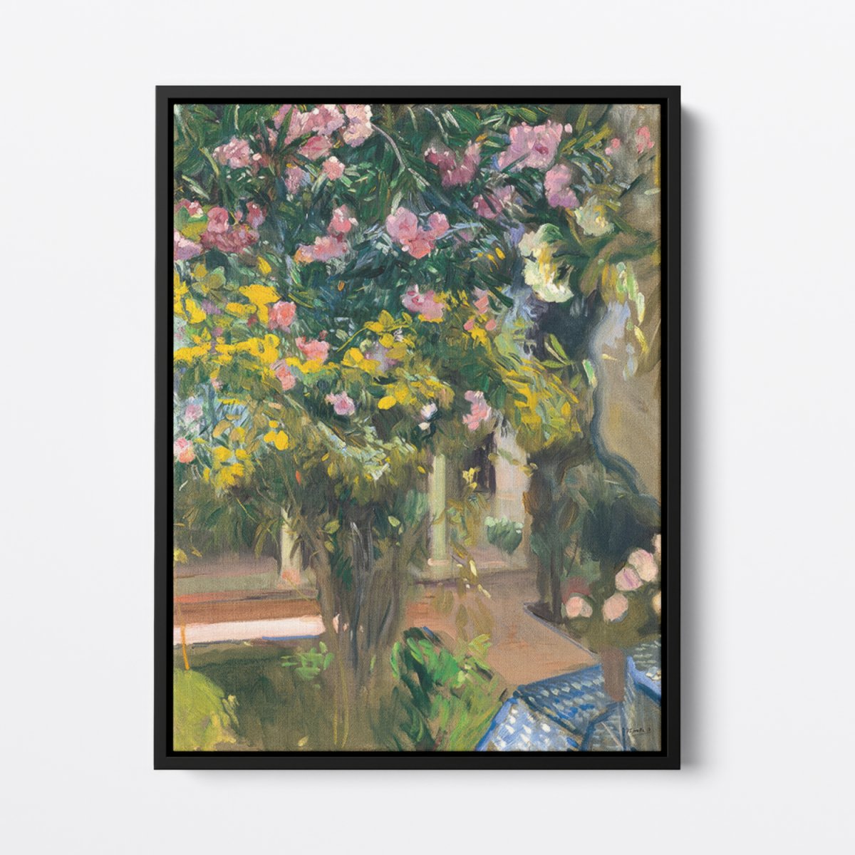 Oleanders, The Courtyard of the Artist | Joaquín Sorolla | Ave Legato Art Prints