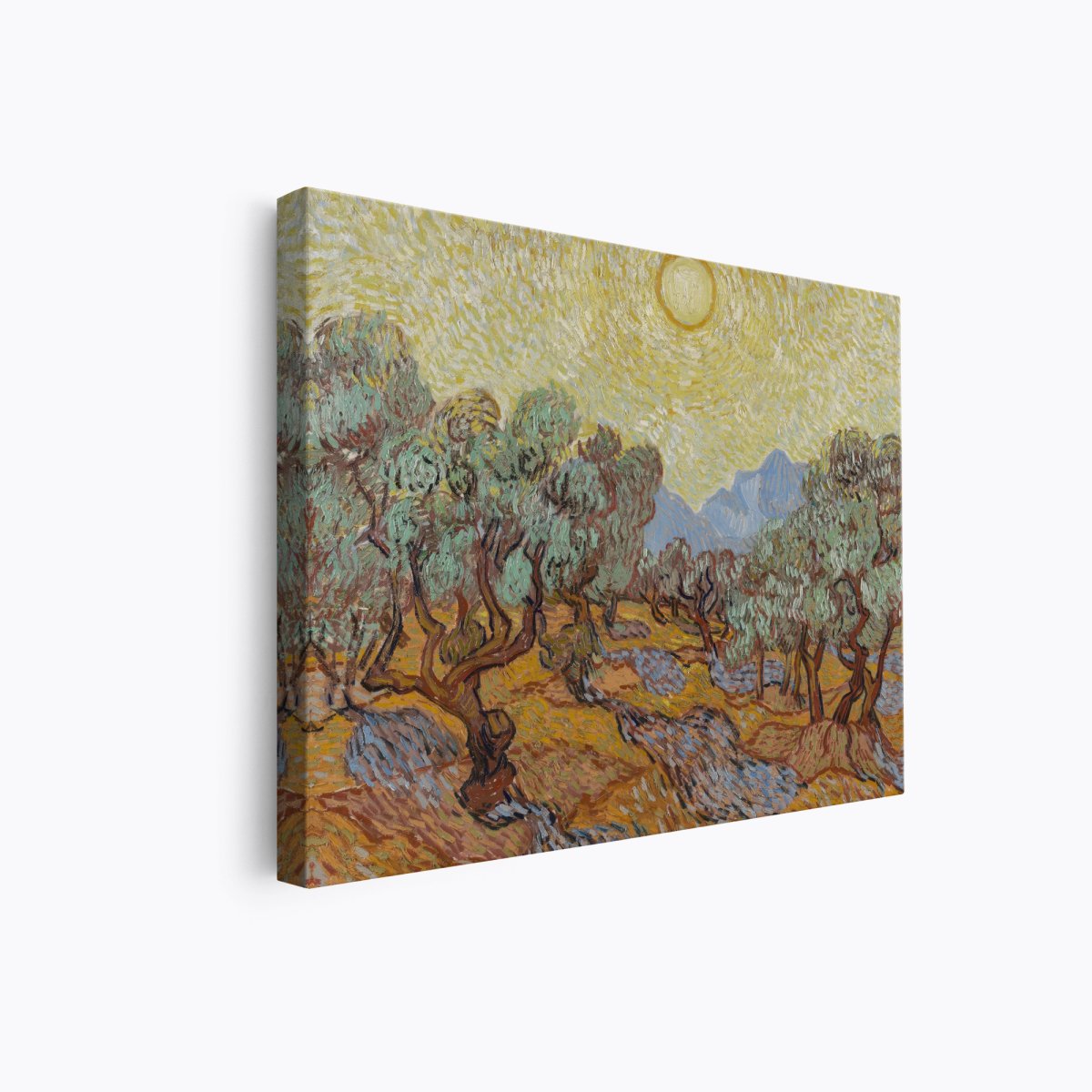 Olive Trees with Yellow Sky and Sun | Vincent van Gogh | Ave Legato Art Prints