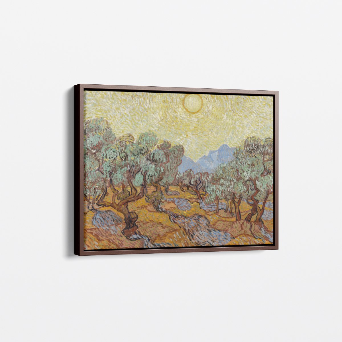 Olive Trees with Yellow Sky and Sun | Vincent van Gogh | Ave Legato Art Prints